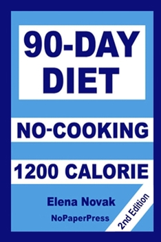 Paperback 90-Day No-Cooking Diet - 1200 Calorie Book