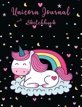 Paperback Unicorn Journal and Sketchbook: Inspirational i am 8 & magical Diary 100+ Pages of Lined Blank Paper for Writing and Drawing Writing Journaling for Le Book