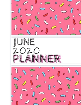 Paperback June: : 2020 Personalized Planner: One page per week: Pink sprinkle design Book