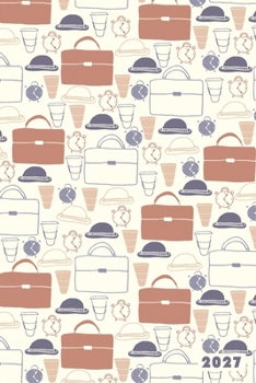 2027: Gentleman's Office Business Pattern Weekly Calendar Planner Organizer