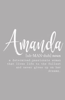 Amanda: Personalized Journal Notebook for Women (Custom Name Journal, Personalized Gift, Blank Journal)