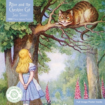 Misc. Adult Sustainable Jigsaw Puzzle Alice and the Cheshire Cat: 1000-Pieces. Ethical, Sustainable, Earth-Friendly Book