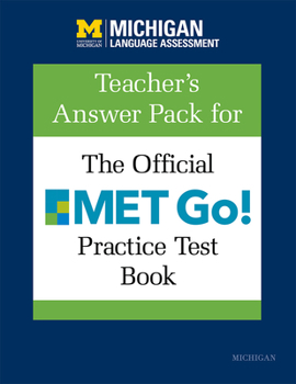 Paperback Teacher's Answer Pack for the Official Met Go! Practice Test Book