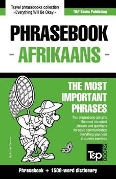 Paperback English-Afrikaans phrasebook and 1500-word dictionary Book