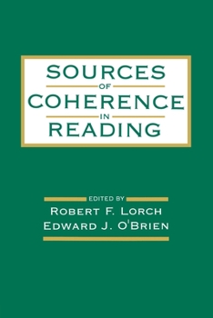 Paperback Sources of Coherence in Reading Book