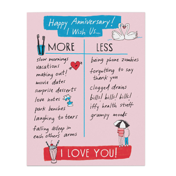 Misc. Julia Rothman Anniversary More/Less Greeting Cards Book