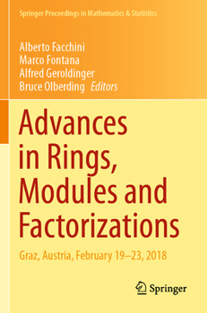 Paperback Advances in Rings, Modules and Factorizations: Graz, Austria, February 19-23, 2018 Book