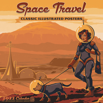 Calendar Space Travel Art 2022 Wall Calendar Book