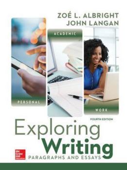 Hardcover Exploring Writing: Paragraphs and Essays Book