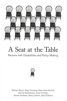 Paperback A Seat at the Table: Persons with Disabilities and Policy Making Book