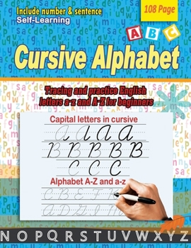 Paperback Cursive alphabet: Tracing and practice English letters a-z and A-Z for beginners Book