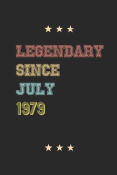 Paperback Legendary Since July 1979 Notebook Birthday Gift: Lined Notebook / Journal Gift, 120 Pages; 6x9, Soft Cover, Matte finish Book