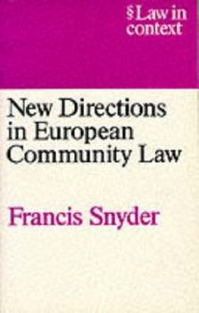 Paperback New Directions in European Community Law Book