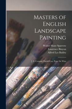 Paperback Masters of English Landscape Painting: J. S. Cotman. David Cox, Peter De Wint Book