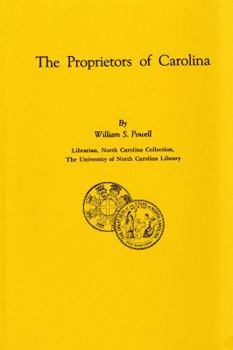 Paperback The Proprietors of Carolina Book