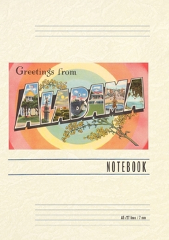 Vintage Lined Notebook Greetings from Alabama