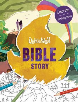 Paperback Light of the World: Bible Story Coloring and Activity Book