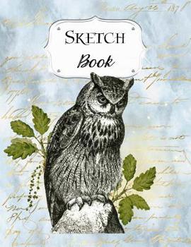 Sketch Book: Owl - Sketchbook - Scetchpad for Drawing or Doodling - Notebook Pad for Creative Artists - Blue #8