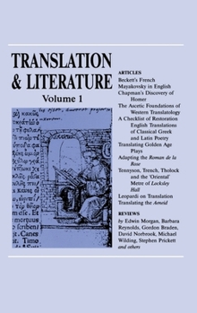 Paperback Translation and Literature 1 Book