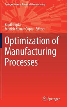 Hardcover Optimization of Manufacturing Processes Book