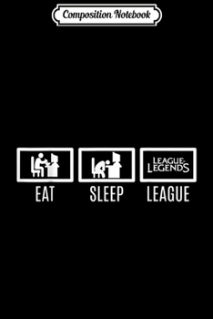 Composition Notebook: Eat Sleep League Repeat Challenger  Journal/Notebook Blank Lined Ruled 6x9 100 Pages
