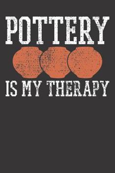 Paperback Notebook: Pottery Pots Arts Crafts Vintage Gift Dot Grid 6x9 120 Pages Book