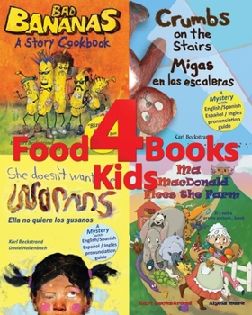 Paperback 4 Food Books for Children: With Recipes & Finding Activities Book