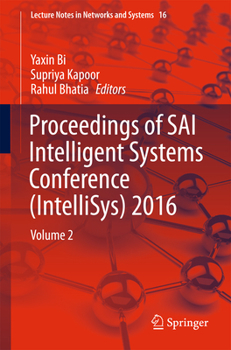 Paperback Proceedings of Sai Intelligent Systems Conference (Intellisys) 2016: Volume 2 Book