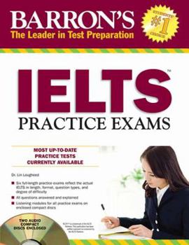Paperback Barron's Ielts Practice Exams with Audio CDs: International English Language Testing System Book