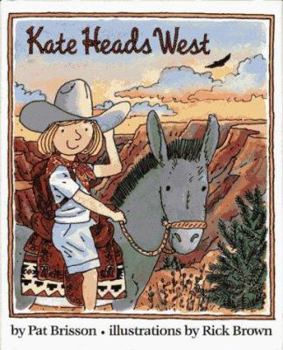 Library Binding Kate Heads West [Large Print] Book