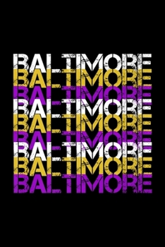 Baltimore Football Raven Nation Gift: Blank Lined Notebook Journal for Work, School, Office | 6x9 110 page