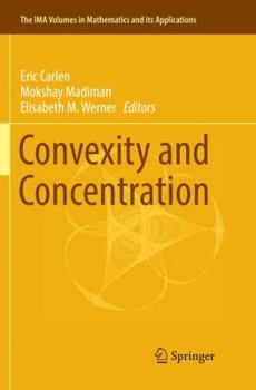 Paperback Convexity and Concentration Book