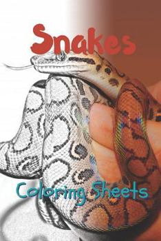 Paperback Snake Coloring Sheets: 30 Snake Drawings, Coloring Sheets Adults Relaxation, Coloring Book for Kids, for Girls, Volume 7 Book