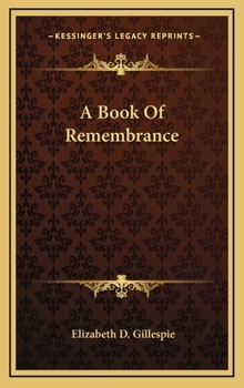 A Book of Remembrance