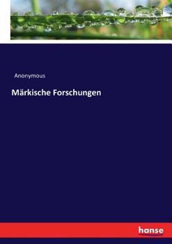 Paperback Märkische Forschungen [German] Book