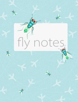 Paperback Fly Notes: 8.5x11 Funny Notebook Featuring a Pattern of Airplanes and Houseflies! Book