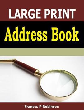 Paperback Large Print Address Book [Large Print] Book
