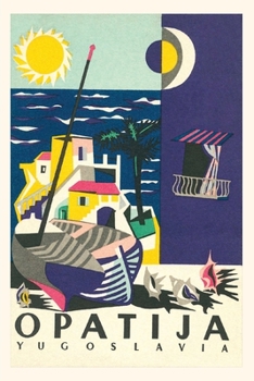Paperback Vintage Journal Opatija, Yugoslavia Travel Poster Book