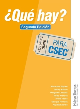 Spiral-bound ?Que Hay? Teacher's Guide Csec Second Edition Book