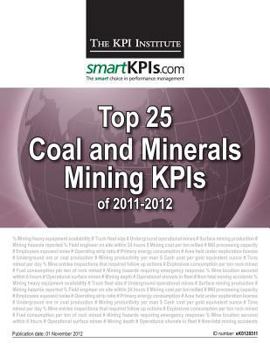 Paperback Top 25 Coal and Minerals Mining KPIs of 2011-2012 Book