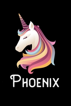 Phoenix: Personalized Custom Name Unicorn Themed Monthly 2020 Planner (Calendar, To Do List, Monthly Budget, Grocery List, Yearly Financial Goals) Gift for Girls and Women