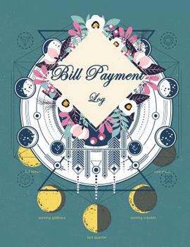 Paperback Bill Payment Log: Blue Flower Cover, Payment Record Tracker Payment Record Book, Daily Expenses Tracker, Manage Cash Going In & Out, Sim Book