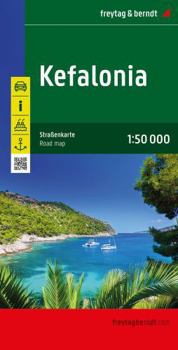 Map Kefalonia, Greece Road Map Book