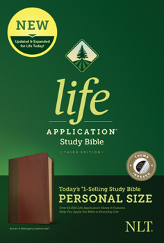 Imitation Leather NLT Life Application Study Bible, Third Edition, Personal Size (Leatherlike, Brown/Tan, Indexed) Book