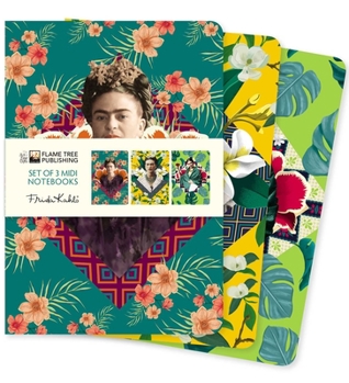Misc. Frida Kahlo Set of 3 MIDI Notebooks Book