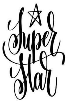 Paperback SuperStar: 6x9 College Ruled Line Paper 150 Pages Book