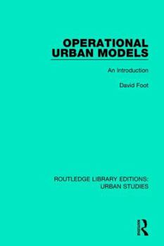 Paperback Operational Urban Models: An Introduction Book