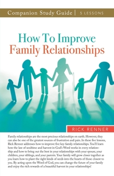 Paperback How to Improve Family Relationships Study Guide Book