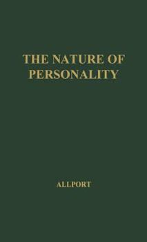 Hardcover The Nature of Personality: Selected Papers Book