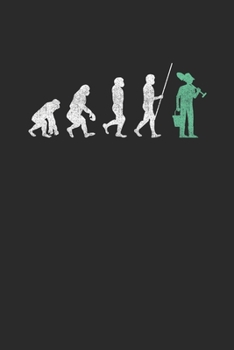 Paperback Gardener Evolution: Gardening Notebook, Dotted Bullet (6" x 9" - 120 pages) Gardener Themed Notebook for Daily Journal, Diary, and Gift Book